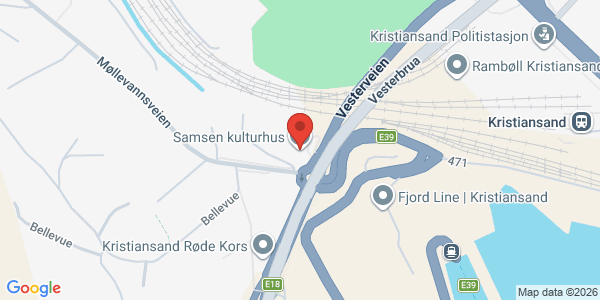 Map displaying event location