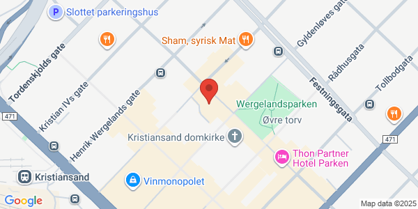 Map displaying event location