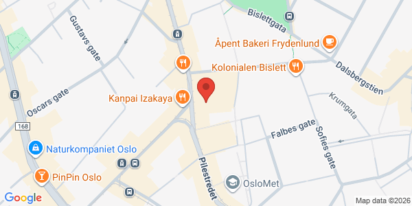 Map displaying event location