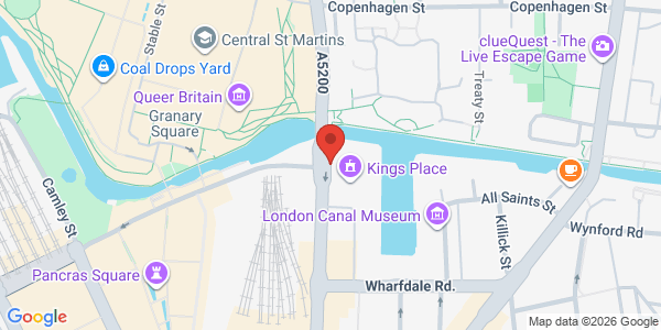 Map displaying event location