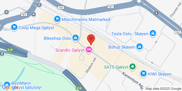 Map displaying event location