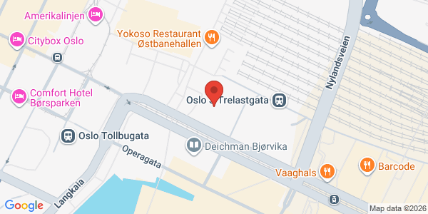 Kart som viser hvor arrangementet foregår