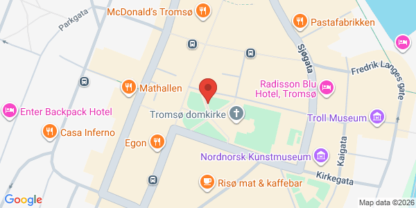 Kart som viser hvor arrangementet foregår