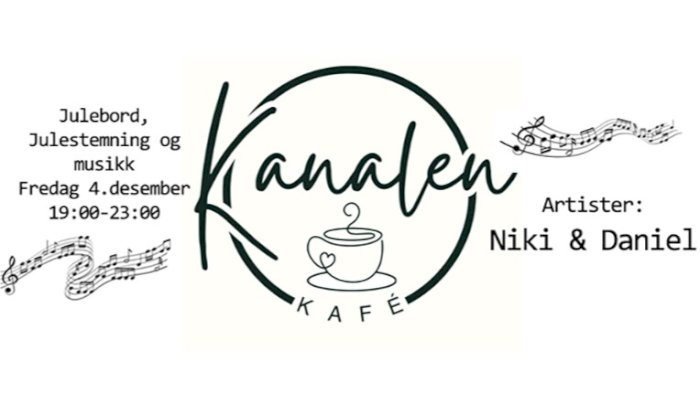 Julebord på Kanalen Kafé med Niki & Daniel
