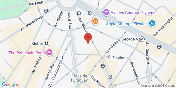 Map displaying event location