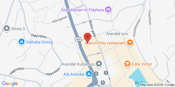 Map displaying event location