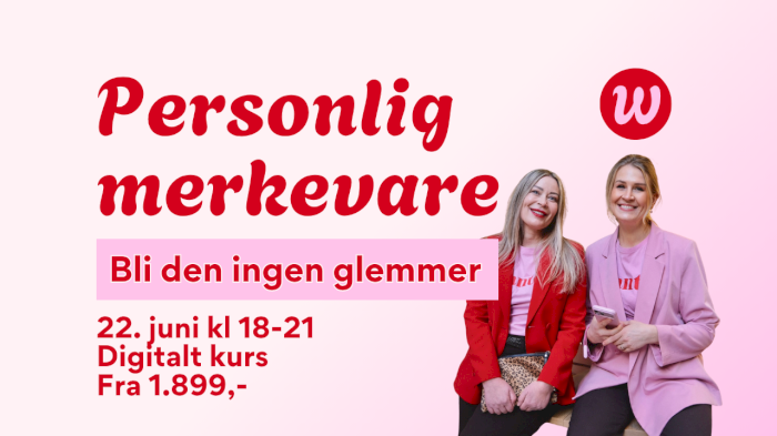 Bygg en personlig merkevare folk husker