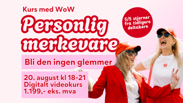 Bygg en personlig merkevare folk husker 20. august