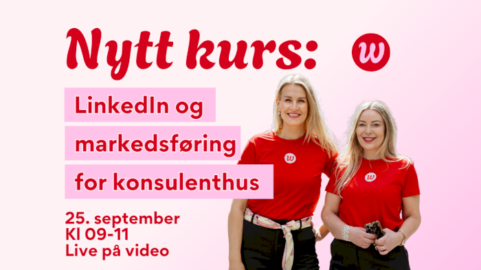 Kurs: LinkedIn og markedsføring for konsulenthus