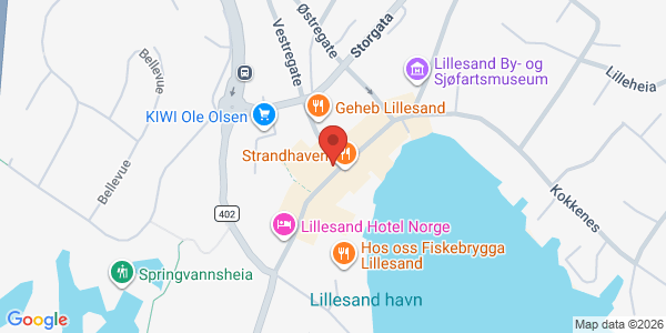 Kart som viser hvor arrangementet foregår