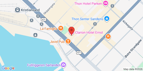 Map displaying event location