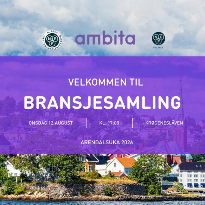 Arendalsuka 2026. Påmelding til Krøgeneslåven med Ambita & NEF