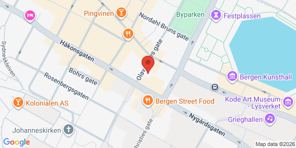 Map displaying event location