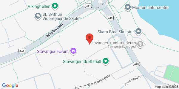 Kart som viser hvor arrangementet foregår
