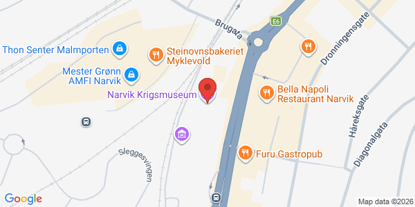 Kart som viser hvor arrangementet foregår