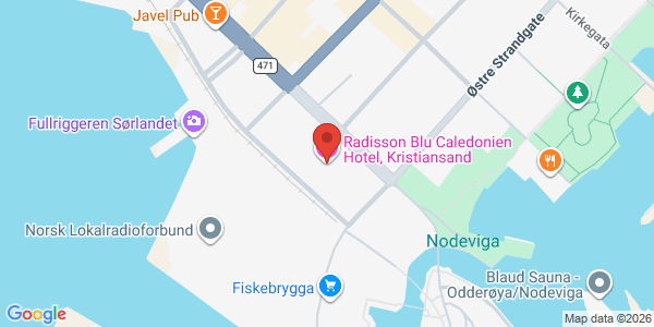 Kart som viser hvor arrangementet foregår