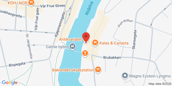 Kart som viser hvor arrangementet foregår