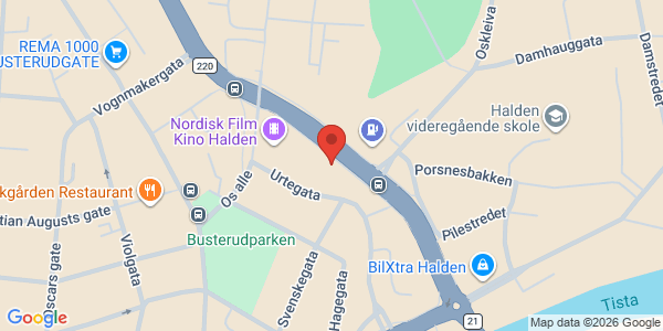 Kart som viser hvor arrangementet foregår