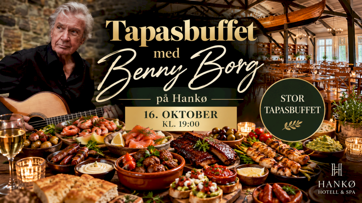 Stor Tapasbuffet med Benny Borg på Hankø.
