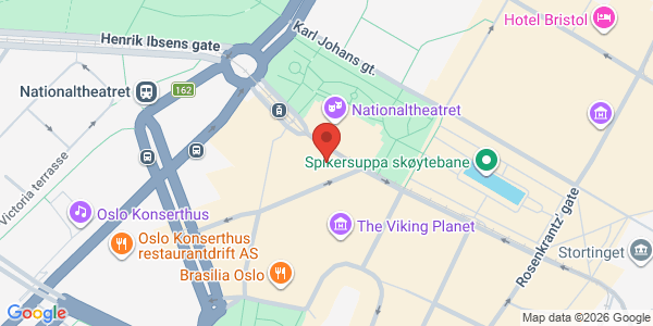 Kart som viser hvor arrangementet foregår