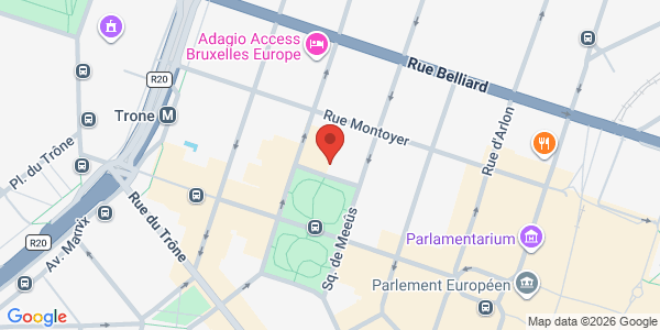 Map displaying event location