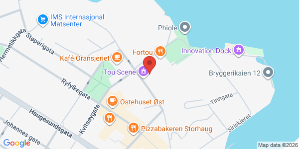 Kart som viser hvor arrangementet foregår