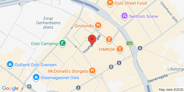 Kart som viser hvor arrangementet foregår