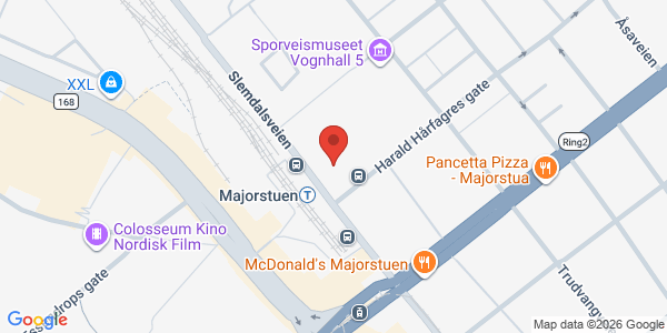 Kart som viser hvor arrangementet foregår