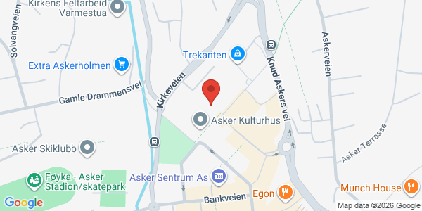 Kart som viser hvor arrangementet foregår
