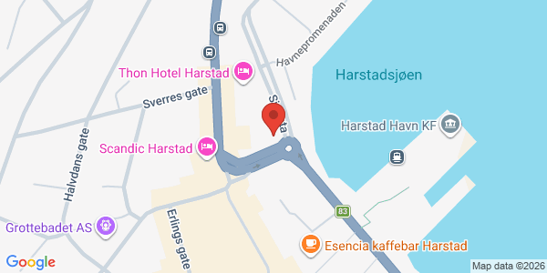 Kart som viser hvor arrangementet foregår