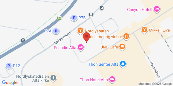 Kart som viser hvor arrangementet foregår